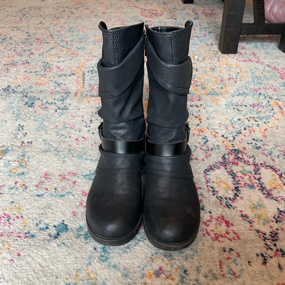 Like New Black Jellypop Moto Boots